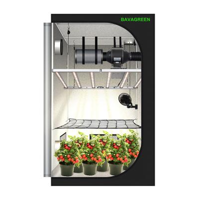 Chine BAVAGREEN 4x4 Growbox Kit 600W Samsung LM301H EVO LED Grow Light 120X120CM Growzelt with Smart Ventilation System à vendre