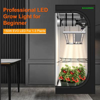 China BAVAGREEN 150W LED Grow Lampe Vollspektrum Samsung LM301H EVO UV IR Plant Lamp For 60x60x180cm GrowZelt Kit Komplettes en venta