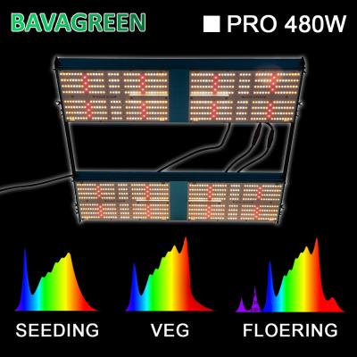 China 1248umol/s IP20 SAA Dimmable Led Grow Light 730nm 480W Quantum Board for sale