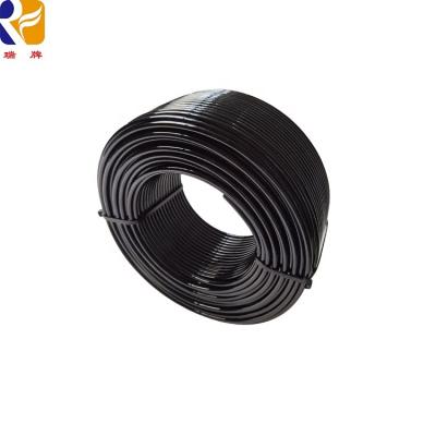 China Strength Training Gym Cable Wire PU Coated Wire Steel Rope Black Color 5mm for sale