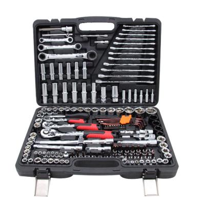 China Repairing Tool Kit 150 Pcs 1/2.3/8.1/4 Inch Drive Rotator Flexible Ratchet Handle Wrench Head Socket Set Mechanical Tools for sale