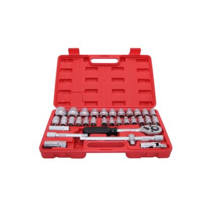 China Tool Kit 32 Pcs 1/2 Inch CRV Socket Wrench Repair Sets Matte Surface Tools Auto Repair Tools With 24T Ratchet Wrench for sale