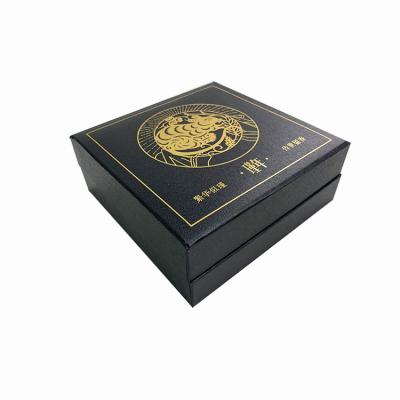 China Luxury Custom Black Packaging Art Paper EVA Foam Gift Box Logo Rigid Cardboard Box Matte Ware Gold Foil for sale