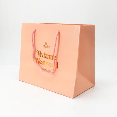 China Wholesale Custom Recyclable Boutique Pink Clothes Shoes Gift Packaging Bag Luxury Shopping Paper Bags for sale