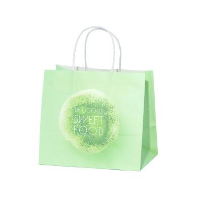 China Small Cheap Custom Reused Eco Friendly Recyclable Printing LOGO Kraft Shopping Paper Bag For Clothes Gift With Twisted Handle for sale