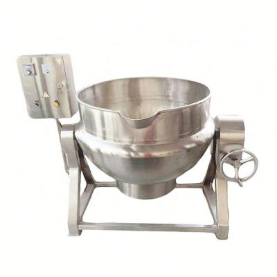 China Dairy Factory 100l Steam Kettle Gas With Oil Coated Industrial Electric Blender Marmita Cooking Pot for sale