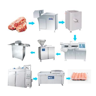 China Meat Processing Fish Steaming Oven Sausage Making Machine Automatic Sausage Production Line for sale