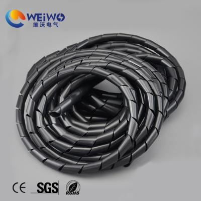 China Cable Tighting Weiwo China Factory Product Plastic White Black Various Size Electrical Spiral Wrapping Bands for sale