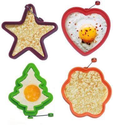 China Viable Handmade Silicone Egg Round Shape Silicone Baking Mold Heat Resistant Egg Baking Ring for sale