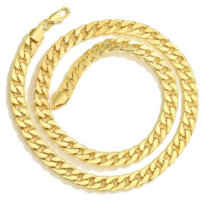 China Hot Selling Hiphop Gold Plated Fashion Chain Mens Hip Hop Necklace 60cm Big Jewelry Necklace Wholesale for sale