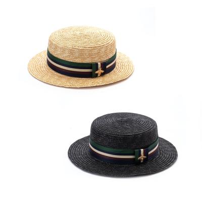 China Sun Protection & Fashion Luxurious Summer New Breathable Designer Customized Logo Straw Sun Hats for sale