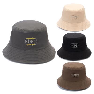 China Popular Fashionable Color Beach Nylon Waterproof Adult Designed Custom Logo Fordable Sports Fisherman Bucket Hats for sale