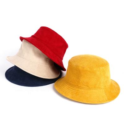 China comfortable & Wholesale Breathable Designed Custom Logo Fashion Men Fisherman Adults Unisex Corduroy Embroidered Bucket Hat for sale