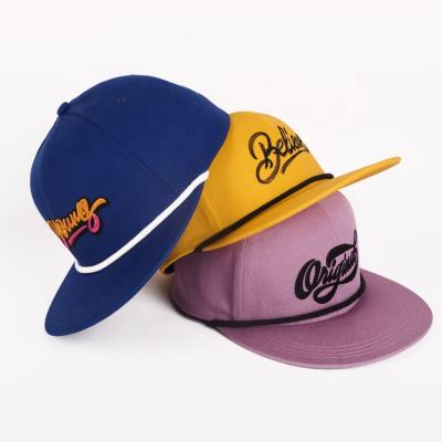 China JOINT Wholesale Custom Mens Logo Embroidary Blank Sport Cotton 6 Snapback Hats Baseball Snapback Hats for sale