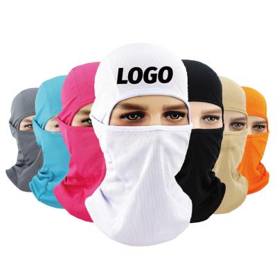 China JOINT Wholesale Custom Printed Mens Logo Hole Full Face Cover Winter Motorcycle Balaclava Ski Mask Spandex Designer Black Polyester one for sale