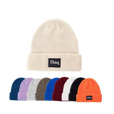 China JOINT Woven brand fashionable acrylic warm outdoor tank top knitted women's thick thin running warm boys winter hat for sale