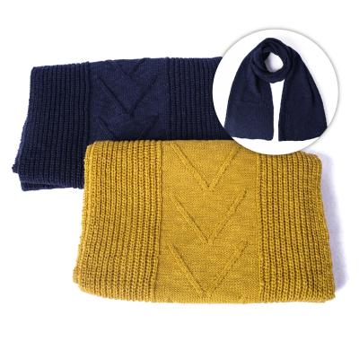 China Warm& Wholesale Comfortable Multi Color Scarves Women Winter Acrylic Warm Knitted Stylish Scarves for sale