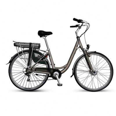 China European warehouse 28 inch aluminum alloy city bike adult SHIMANO 7SP 36V/250W e bikes external city electric for sale