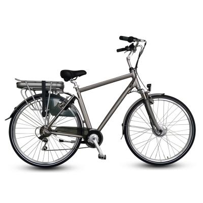 China Cheapest 28 Inch Aluminum Alloy e-Time City QILE STRATEGY C8 V Aluminum Alloy City Electric Bike With 2 Seats Electric Bike for sale