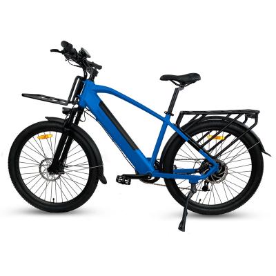 China New 48V 500W Aluminum Alloy City Electric Bike With Suspension Men's 27.5 Inch Aluminum Electric Bike e Bike for sale