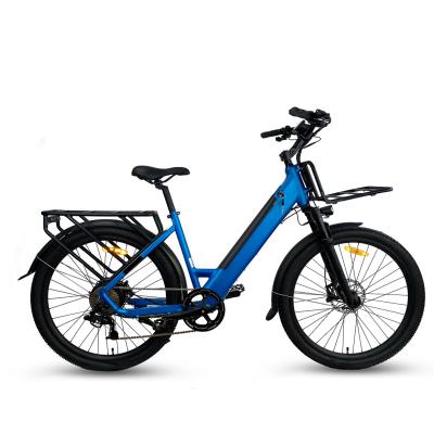 China European Factory CE Certificated Polish Quality Aluminum Alloy Ladies Electric Bicycle Special City Bicycle Family Electric Bicycle With Rear Seat for sale