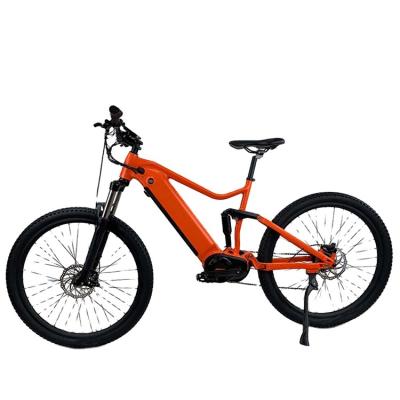 China European factory stock 27.5 inch aluminum alloy 1000W 48V 15Ah plus adult ebike mtb full suspension electric mountain bike for sale