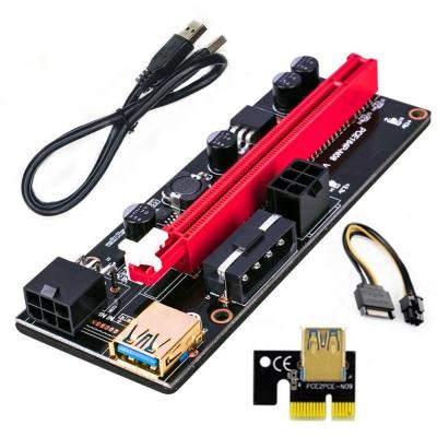 China Graphics Card GPU PCI-E Riser VER009S PCI-E 1X to 16X 009 Card Supplement Adapter USB 3.0 Cable Power gpu PCI Express Riser 009s for sale