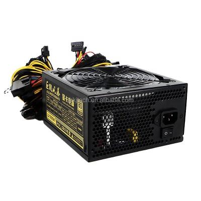 China Desktop PSU Gold High Efficiency ATX 1800W RGB Computer 80 PLUS Power Supply 180-264V for sale