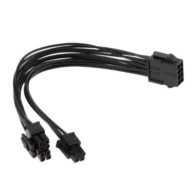 China Newest Computer Cpu 8 Pin To 8+4pin Power Supply Extension Cable Cord Black 20cm 200mm In Stock for sale