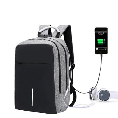 China With USB Men Briefcase Notebook Bags Business Anti-theft Charging Laptop Backpack for sale