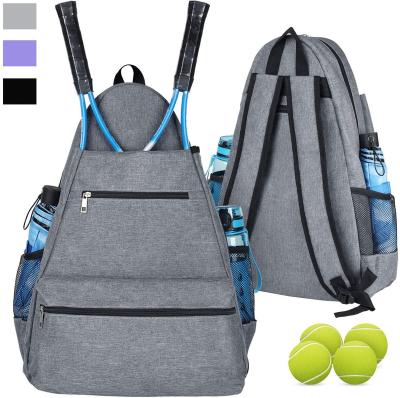 China Custom Outdoor Sport Gym Tennis Bag Professional Logo Tennis Backpack For Men And Women Racket Bags Rackets Racket Ball Bag Holds for sale