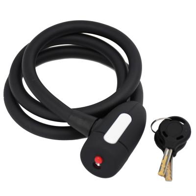 China High Quality Bicycle/E-bike Bicycle Lock Bike Safety Cable Security With Steel Head for sale