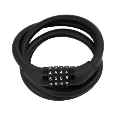 China Durable High Security Bicycle Lock Bike Password Combination Cable Lock Smart Security Steel for sale