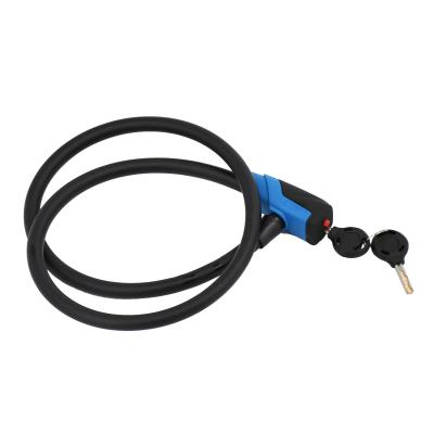 China Bike Steel Matte Cable Lock Bicycle/E-bike Smart Bicycle Security With Key for sale