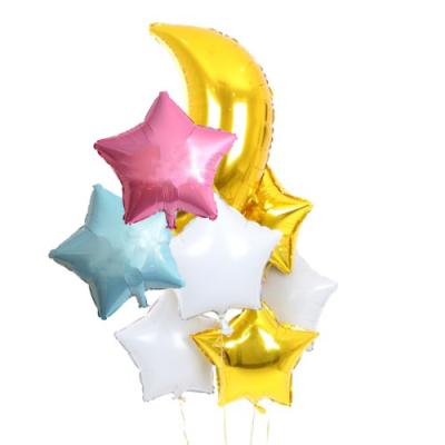 China Hot Sale 18 Inch Star Holiday Party Birthday Ramadan Balloon Foil Balloons Wedding Foil Balloon Decoration for sale