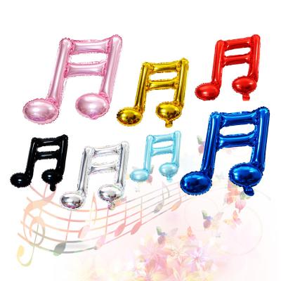 China Ramadan Balloon Musical Note Movie Balloon Stage Decoration Birthday Foil Foil Balloon For Party Wedding for sale