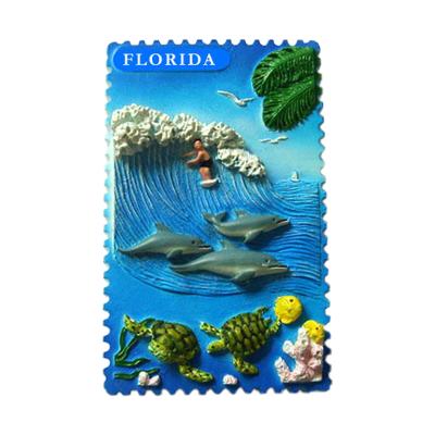 China Shape The Latest Design Ocean Series Resin Fridge Magnets 3d Stereo Fridge Magnets Home Decoration Fridge Magnets for sale