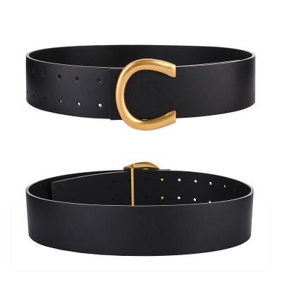 China Fashion.Casual luxury designer 95cm for lady wide belt women's wide belt leather belt for sale