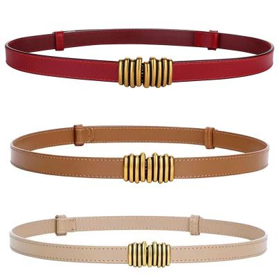 China Fashion.Casual Fashion Adjustable For Women Real Cowhide Slim Stretch Belt Female Dress Waistband Ladies Belt for sale