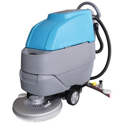 China Hotels SC690D Self-Propelled Electric Hand Push Floor Scrubber Cordless Compact Floor Scrubber for sale