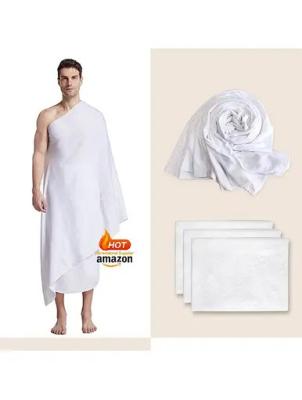 中国 Comfortable Muslim Clothing Hijab Expanding Ihram Hajj Cotton Towel 販売のため