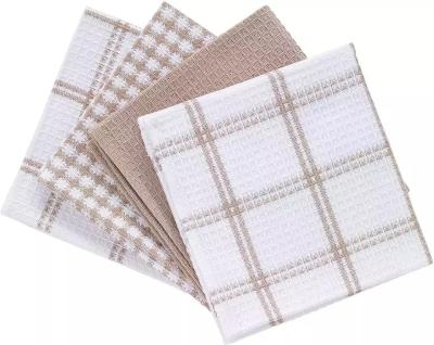 中国 Retro Style Custom Printed Cotton Kitchen Cleaning Cloth Rectangle 販売のため