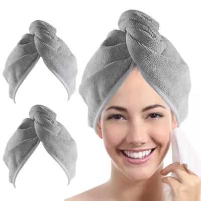 China Multicolored Hair Drying Towels Super Strong Absorbent Microfiber Dry Hair Towel à venda