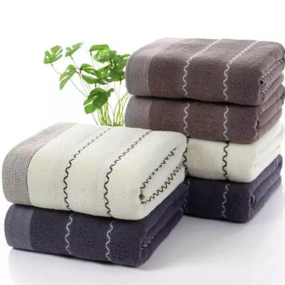 China Super Soft Bathroom Towel Sets Cotton Three Piece Hand And Face Towels for sale