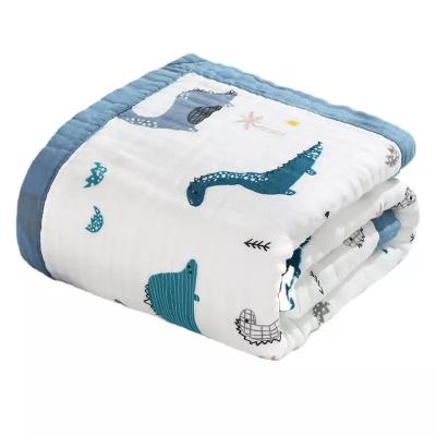 中国 Muslin Soft Swaddle Blankets, Muslin Quilt Baby Blanket for Boy Girl Toddler Daycare, Multiple Layer Swaddle Wrap 販売のため