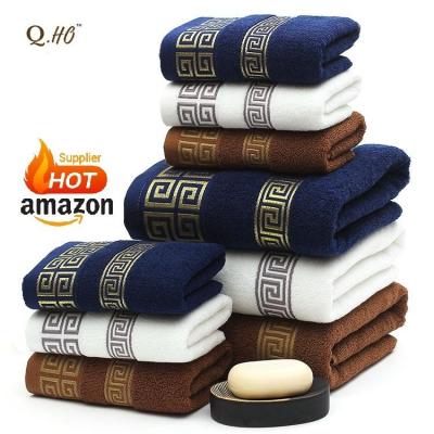 China Wholesale Luxury Bathroom 100%Ringspun Cotton Super Soft Extra Large Bath Towel luxury gift box for sale