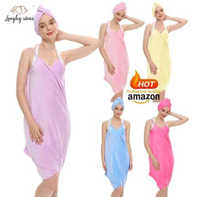 China Customized Wearable Magic Super Soft Super Absorbent Quick Dry Robe en venta