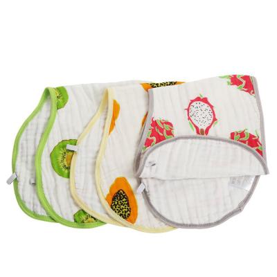 China Ultra Soft Organic Cotton 8 Layers Baby Bib And Burp Cloth Set en venta