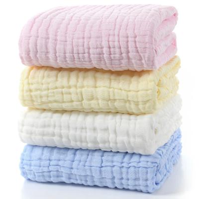 China Baby Bath Towels Super Soft Muslin Cotton Newborn Baby Unisex Kids Bath Towels Baby Blanket en venta