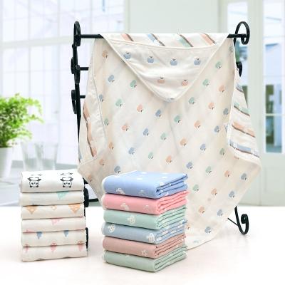 China Hooded Swaddle Wrap For Newborn Certified Cotton Material en venta